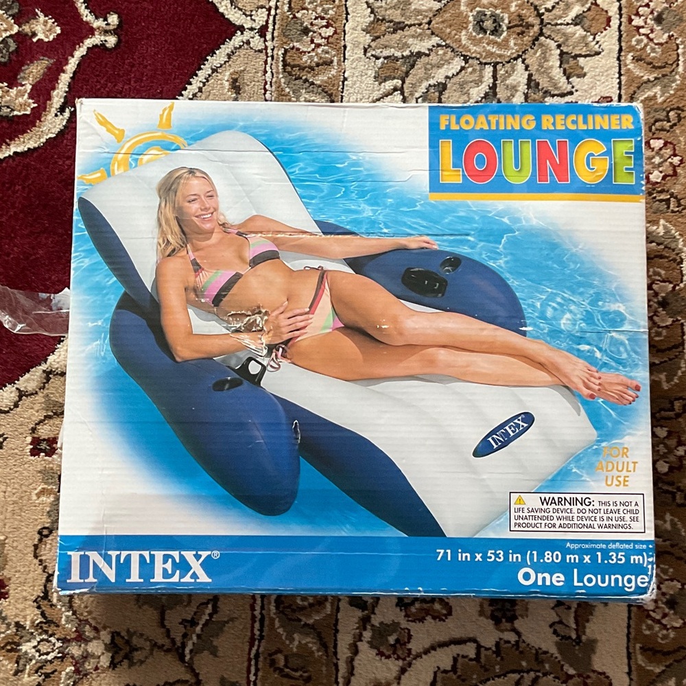 Intex Floating Recliner Lounge Pool Beach Lake